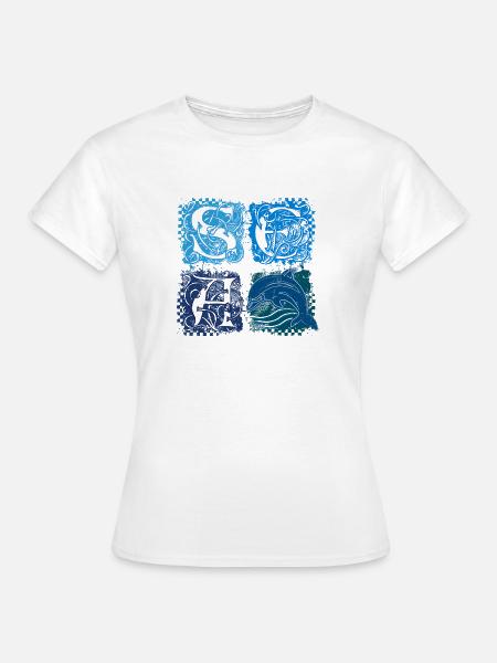 Squares (SEA) - Frauen T-Shirt - Weiß