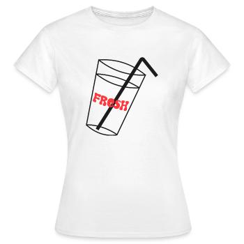 fresh - Women's T-Shirt - white - Front - AI Model Female 172 dark (172cm)