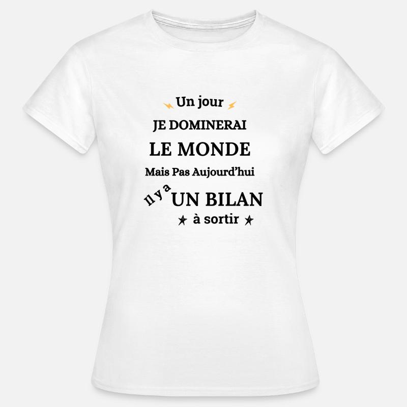Comptable Comptabilité Métier - T-shirt Femme - blanc