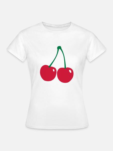 Kirschen - Frauen T-Shirt - Weiß