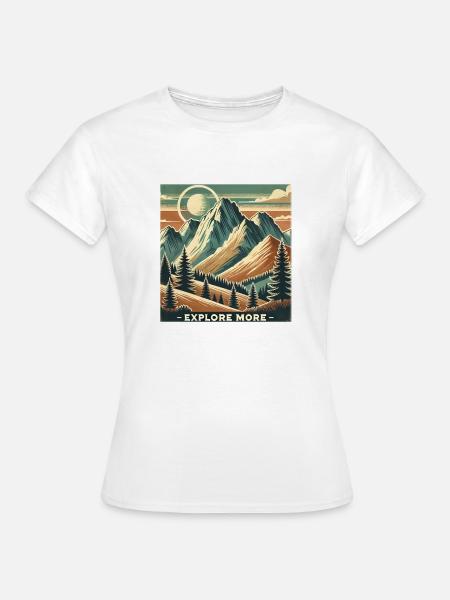 Explore more - Frauen T-Shirt - Weiß