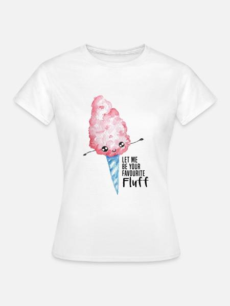 zuckerwatte süß Freundschaft Liebe Mädchen Kinder - Frauen T-Shirt - Weiß