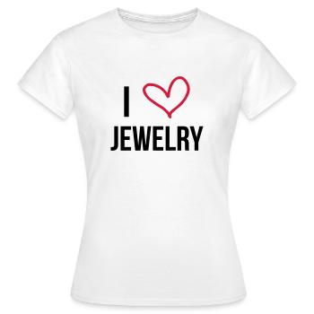 Jeweler / Jewel / Juwelier / Bijoutier / Diamond - Women's T-Shirt - white - Front - AI Model Female 172 dark (172cm)