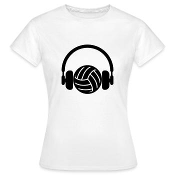 Volleyball - Volley Ball - Volley-Ball - Sport - Frauen T-Shirt - Weiß - Vorne - AI Model Female 172 dark (172cm)