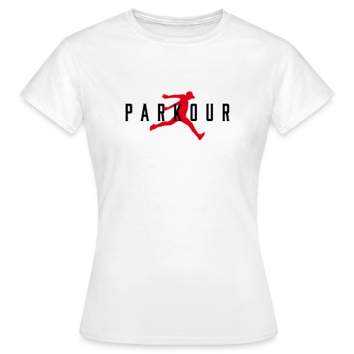 Air parkour blanc cadeau parkour freerun t-shirt - T-shirt Femme