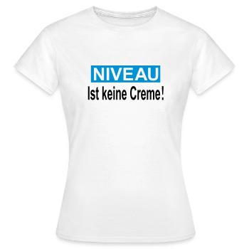 niveau - T-shirt Femme - blanc - Devant - AI Model Female 172 dark (172cm)