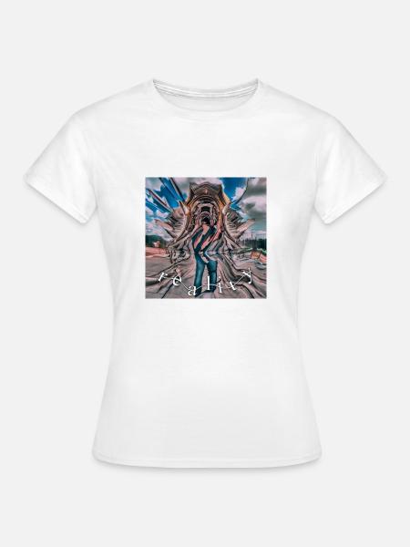 "distorted reality" / blurry design - Frauen T-Shirt - Weiß