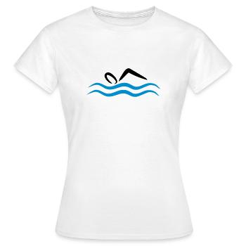float - Women's T-Shirt - white - Front - AI Model Female 172 dark (172cm)