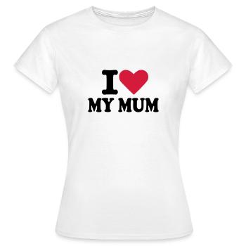 Mum - Women's T-Shirt - white - Front - AI Model Female 172 dark (172cm)