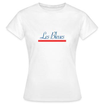 foot feminin equipe de france - T-shirt Femme - blanc - Devant - AI Model Female 172 dark (172cm)