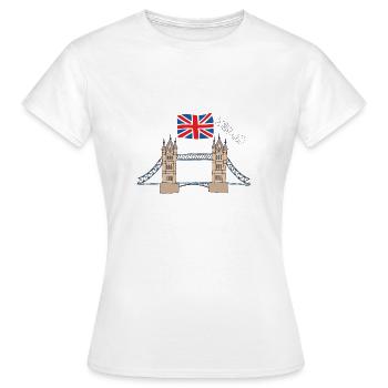 England London Großbritannien Tower Bridge Big Ben - Frauen T-Shirt - Weiß - Vorne - AI Model Female 172 dark (172cm)