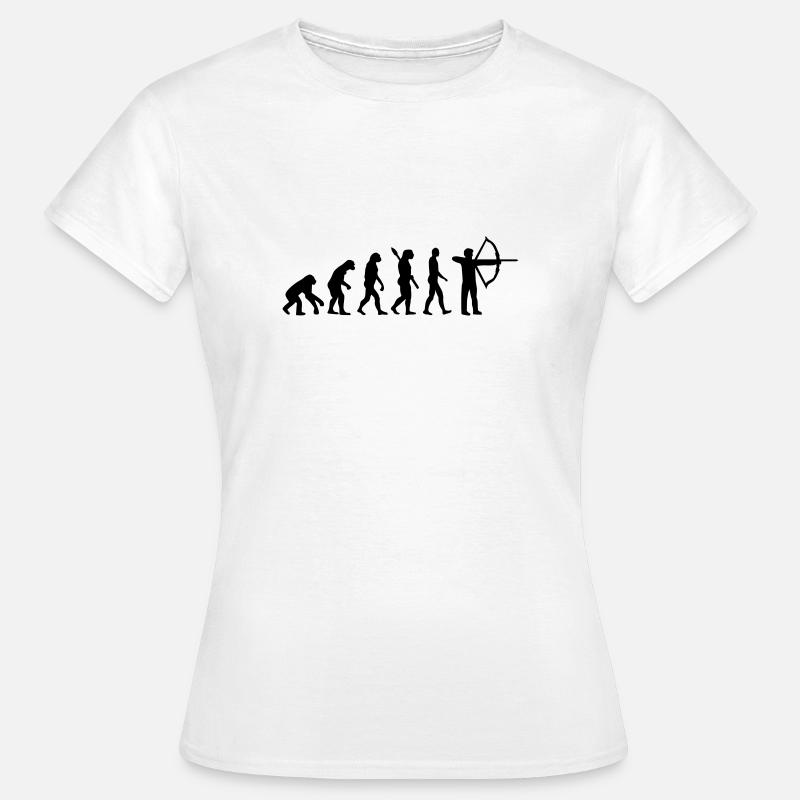 Évolution Tir à l'arc - T-shirt Femme - blanc