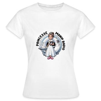 Princesse Manip Radio Manipulatrice Radiologie - T-shirt Femme - blanc - Devant - AI Model Female 172 dark (172cm)