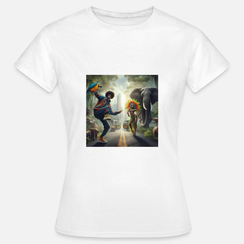B-boy Carioca - Frauen T-Shirt - Weiß
