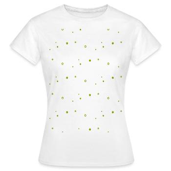 Trend points green - Women's T-Shirt - white - Front - AI Model Female 172 dark (172cm)