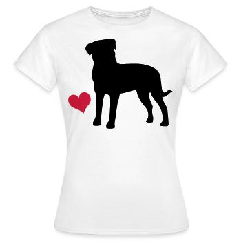 M. Rottweiler - T-shirt Femme - blanc - Devant - AI Model Female 172 dark (172cm)