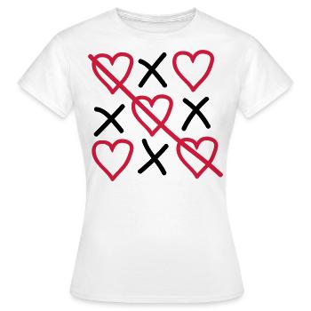Love wins - Women's T-Shirt - white - Front - AI Model Female 172 dark (172cm)