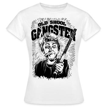 Ancien gangster gangster - T-shirt Femme - blanc - Devant - AI Model Female 172 dark (172cm)