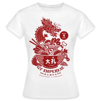PATTERN GT IMPERIAL RED BACK - Women's T-Shirt - white - Front - AI Model Female 172 dark (172cm)