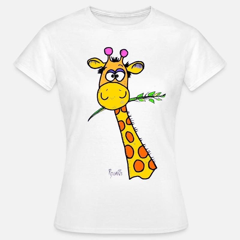 Cute Giraffe - Women's T-Shirt - white