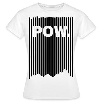Powder snow - Fresh snow - Pow - Powder - Mountains - Women's T-Shirt - white - Front - AI Model Female 172 dark (172cm)