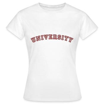 Université, université - T-shirt Femme - blanc - Devant - AI Model Female 172 dark (172cm)