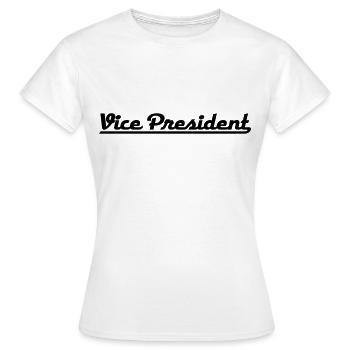 Vice-président - T-shirt Femme - blanc - Devant - AI Model Female 172 dark (172cm)