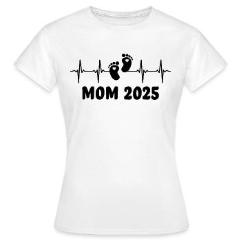 mom 2025 - Frauen T-Shirt - Weiß - Vorne - AI Model Female 172 dark (172cm)