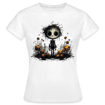 Collection d’Halloween de Tim Burton - T-shirt Femme - blanc - Devant - AI Model Female 172 dark (172cm)