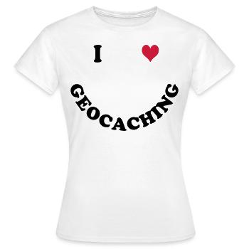 Geocaching - T-shirt Femme - blanc - Devant - AI Model Female 172 dark (172cm)