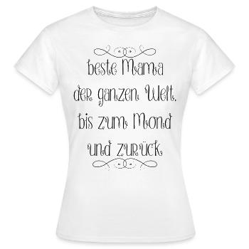 Beste Mama der Welt "Geschenkidee" - Frauen T-Shirt - Weiß - Vorne - AI Model Female 172 dark (172cm)