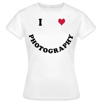 Photography - Women's T-Shirt - white - Front - AI Model Female 172 dark (172cm)