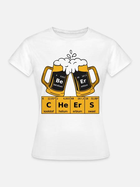 Bier Periodensystem - Frauen T-Shirt - Weiß