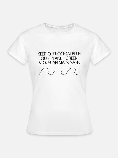 Ocean - Planet - Animal - Umwelt - Frauen T-Shirt - Weiß