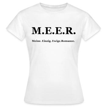 SEA - Women's T-Shirt - white - Front - AI Model Female 172 dark (172cm)