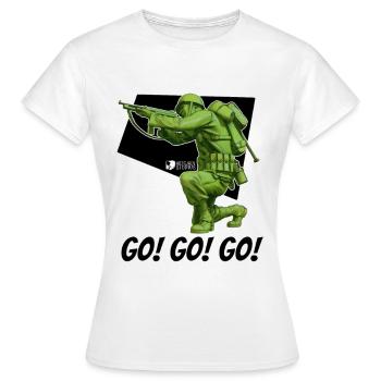 WW2 USA Soldat 002 - Frauen T-Shirt - Weiß - Vorne - AI Model Female 172 dark (172cm)