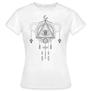 Okklutisme Blackcraft Witchcraft Oeil Voyant Tarot - T-shirt Femme - blanc - Devant - AI Model Female 172 dark (172cm)