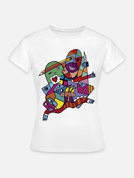 Harmonie in der Vielfalt - Frauen T-Shirt - Weiß