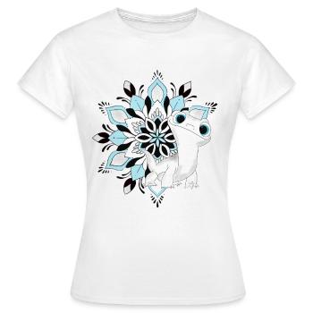 Bild 0286 - Frauen T-Shirt - Weiß - Vorne - AI Model Female 172 dark (172cm)