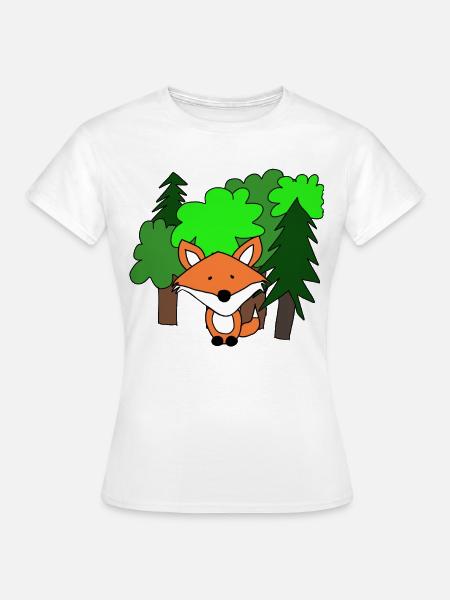 Fuchs im Wald - Frauen T-Shirt - Weiß
