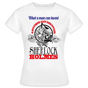 sherlock Quote 01 - T-shirt Femme - blanc - Devant - AI Model Female 172 dark (172cm)