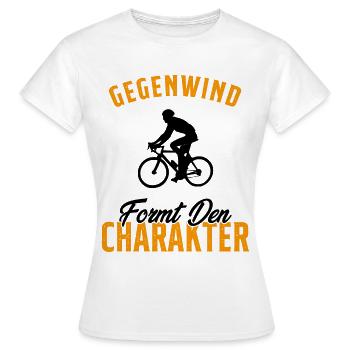 Les vents contraires forgent le caractère - T-shirt Femme - blanc - Devant - AI Model Female 172 dark (172cm)