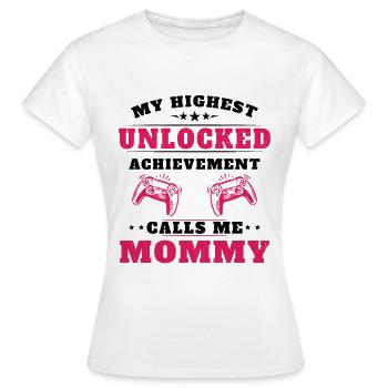 Mon plus haut accomplissement m'appelle mamie - T-shirt Femme - blanc - Devant - AI Model Female 172 dark (172cm)