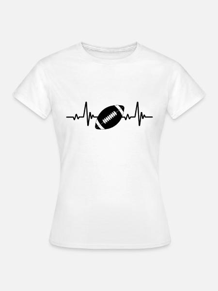 Beat Heart Rugby-Club-Unterstützer - Frauen T-Shirt - Weiß
