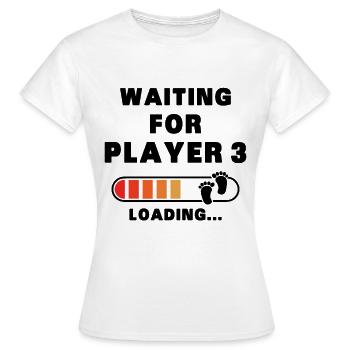 Premiere fois papa maman père mère premiere enfant - T-shirt Femme - blanc - Devant - AI Model Female 172 dark (172cm)