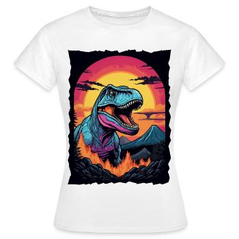 Tyrannosaurus Rex - Frauen T-Shirt - Weiß - Vorne - AI Model Female 172 dark (172cm)