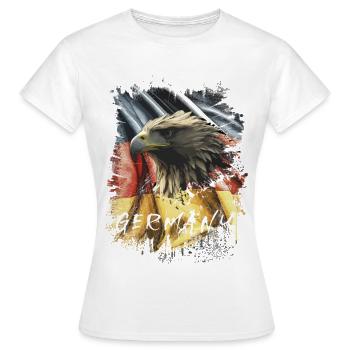 Germany Eagle Eagle Head Gift - Women's T-Shirt - white - Front - AI Model Female 172 dark (172cm)