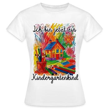 Maternelle - T-shirt Femme - blanc - Devant - AI Model Female 172 dark (172cm)