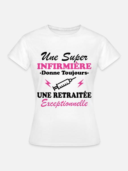 Gepensioneerde verpleegkundige Humor pensioen Gift - Vrouwen T-shirt - wit