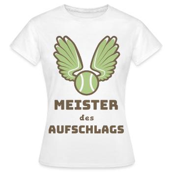 Master of the serve - Women's T-Shirt - white - Front - AI Model Female 172 dark (172cm)